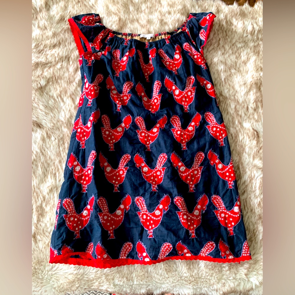 Cute!!! Cotton Summer dress. Little ruffle sleeves!! Sz Small